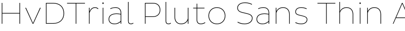 HvDTrial Pluto Sans Thin font
