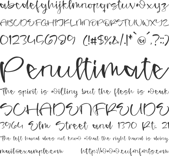 Cromtone Tinder font preview