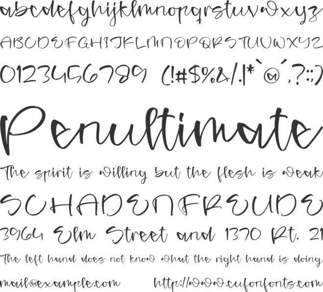 Cromtone Tinder font preview