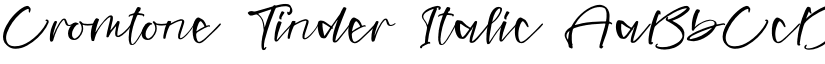 Cromtone Tinder Italic font