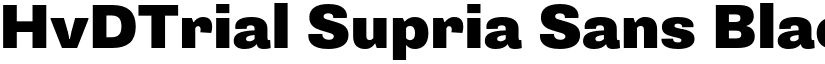 HvDTrial Supria Sans Black font