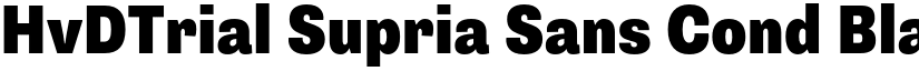 HvDTrial Supria Sans Cond Black font