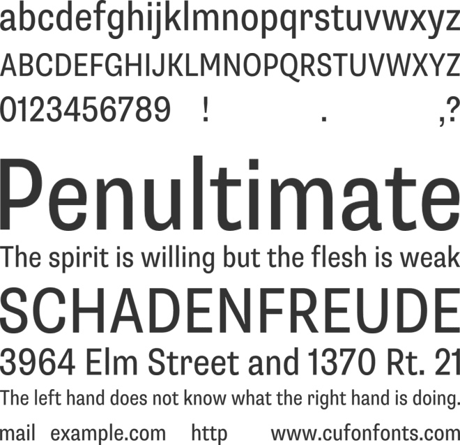 HvDTrial Supria Sans font preview