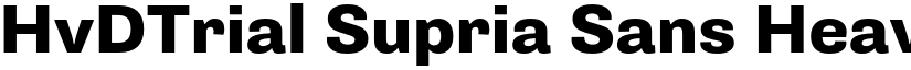 HvDTrial Supria Sans Heavy font