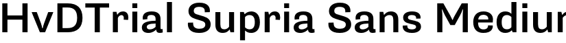 HvDTrial Supria Sans Medium font