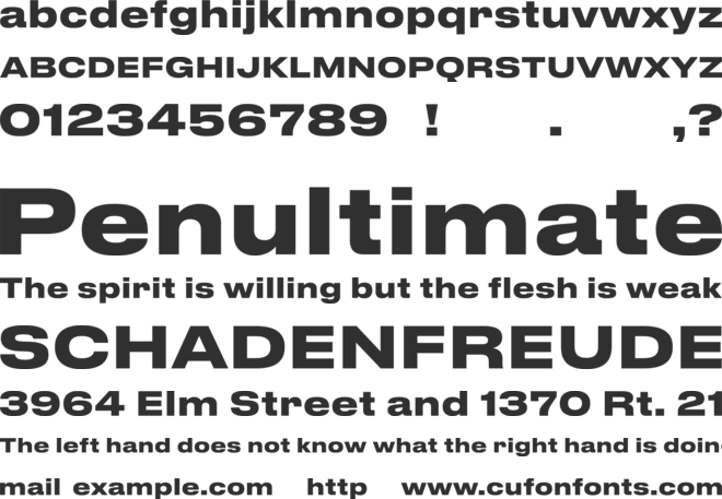 Druk Text Wide Trial font preview