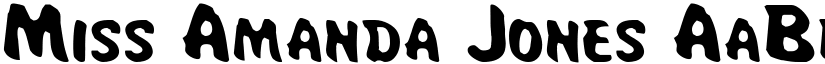 Miss Amanda Jones font