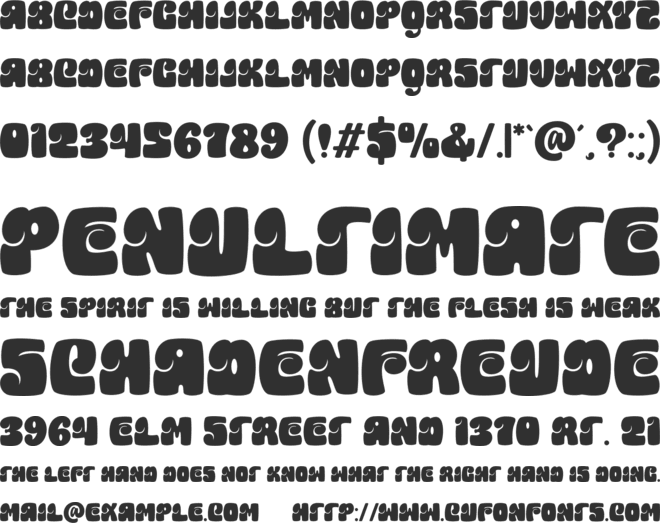 Monpire font preview