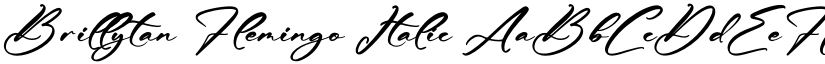 Brillytan Flemingo Italic font
