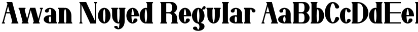 Awan Noyed Regular font
