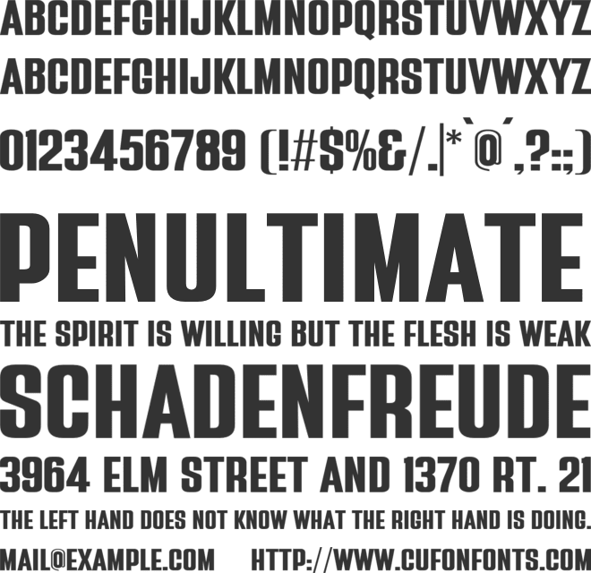 Rostack font preview