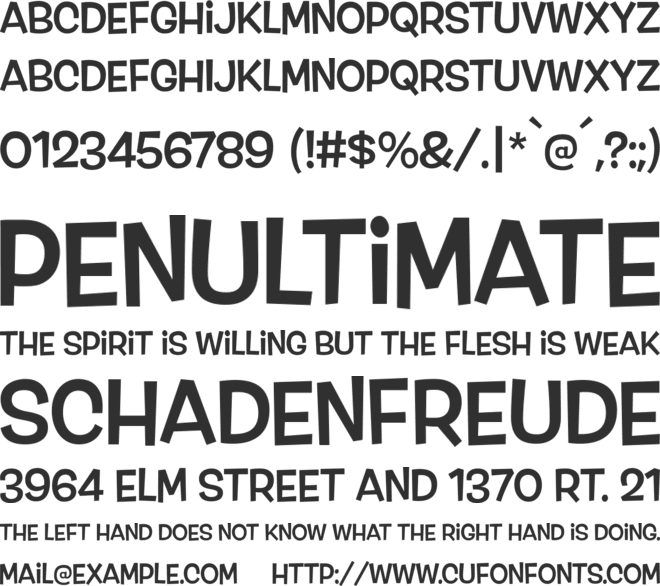 Loopiejuice font preview