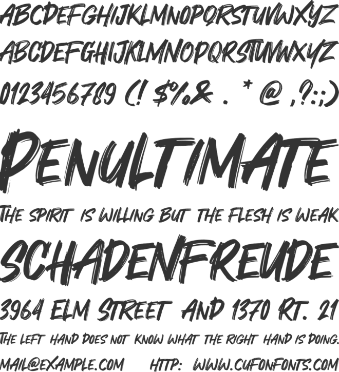 Cooldex font preview