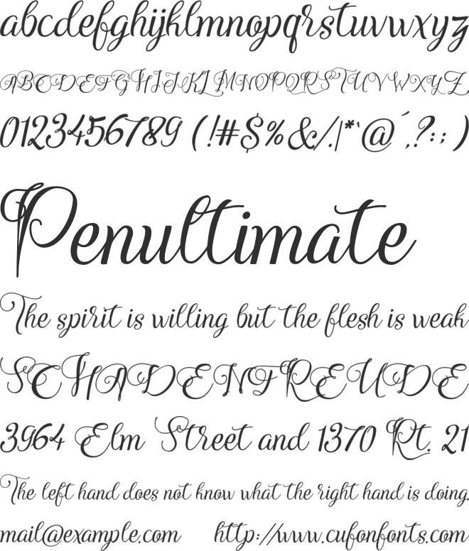 Adorabelle FREE PERSONAL USE font preview