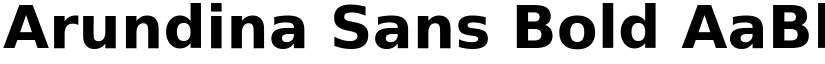 Arundina Sans Bold font
