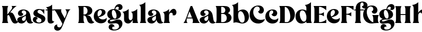 Kasty Regular font