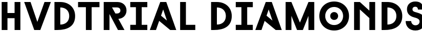 HvDTrial Diamonds Black font