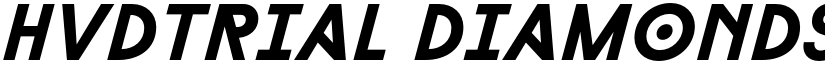 HvDTrial Diamonds Black Italic font