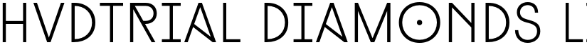 HvDTrial Diamonds Light font