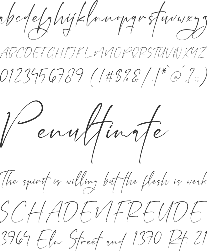 Daleficent Belasstina font preview