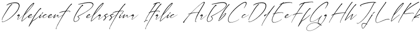 Daleficent Belasstina Italic font