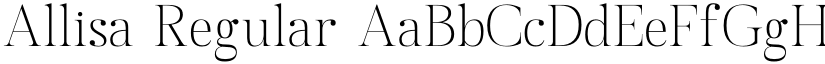 Allisa Regular font