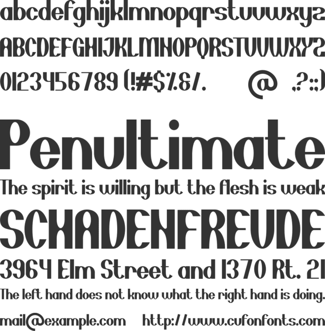 Baron Nonea font preview