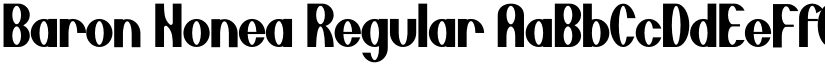 Baron Nonea Regular font