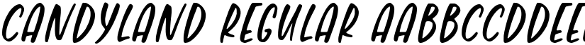 Candyland Regular font