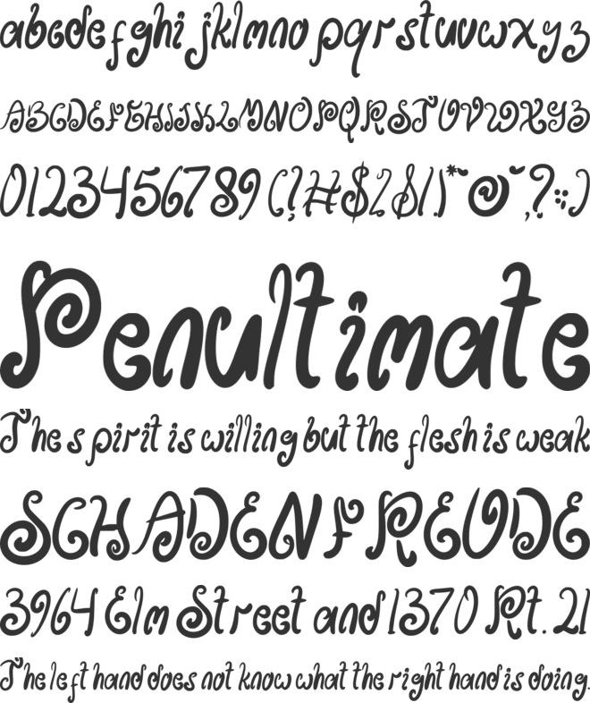 Brembo font preview