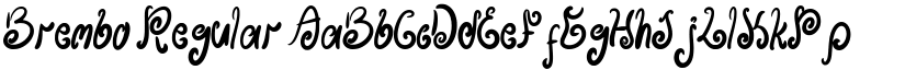 Brembo Regular font