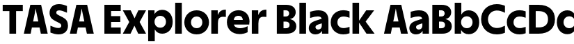 TASA Explorer Black font