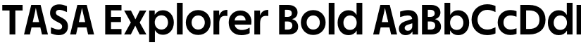 TASA Explorer Bold font