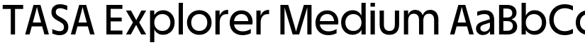 TASA Explorer Medium font