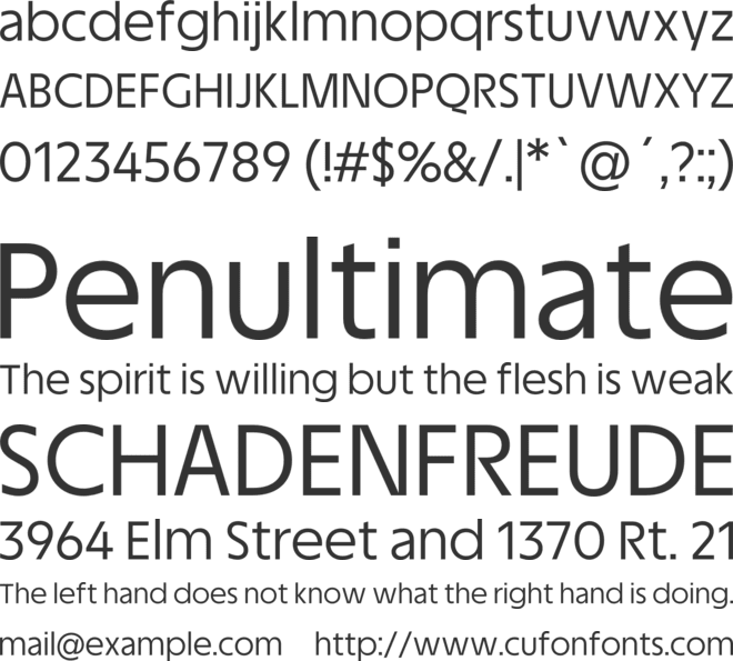 TASA Explorer font preview