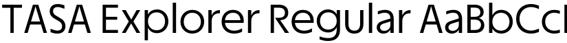 TASA Explorer Regular font