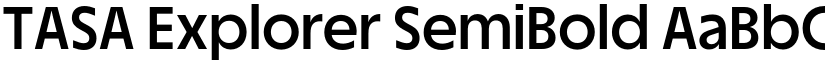 TASA Explorer SemiBold font