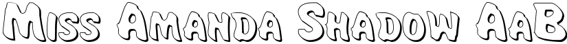 Miss Amanda Shadow font