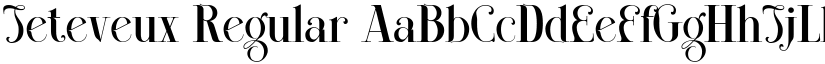Jeteveux Regular font