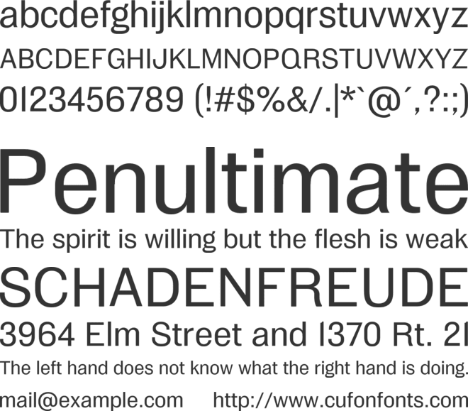 MFEK Sans font preview