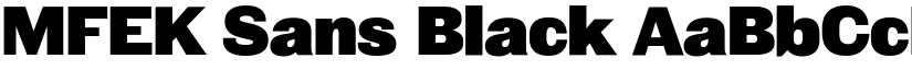 MFEK Sans Black font