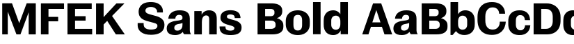 MFEK Sans Bold font