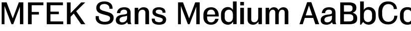 MFEK Sans Medium font