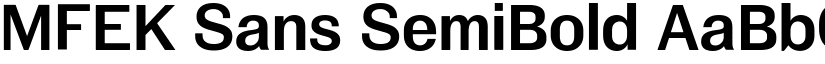 MFEK Sans SemiBold font