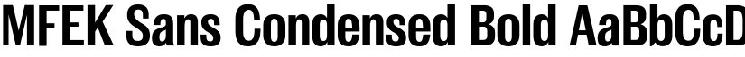 MFEK Sans Condensed Bold font