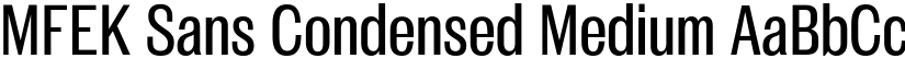 MFEK Sans Condensed Medium font