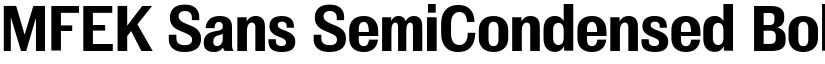 MFEK Sans SemiCondensed Bold font