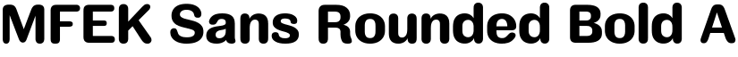 MFEK Sans Rounded Bold font