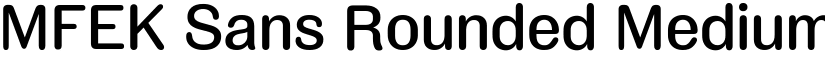 MFEK Sans Rounded Medium font