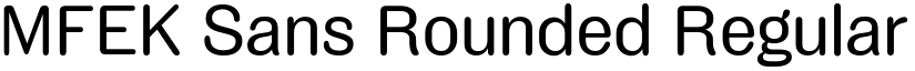 MFEK Sans Rounded Regular font